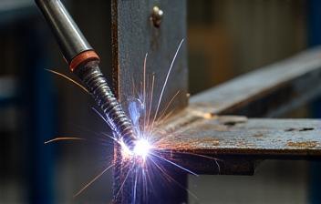 Detailed structural welding work on boat framework